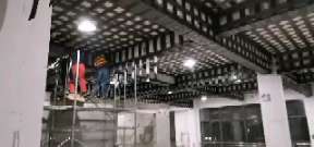 米易一商场梁，楼板碳纤维加固施工